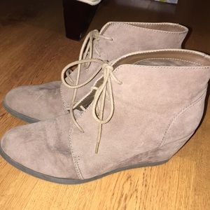 Madden Girl Shoes - Madden Girl Faux Suede Lace Up Wedge Bootie Madden Girl Shoes - Madden Girl Faux Suede Lace Up Wedge Bootie